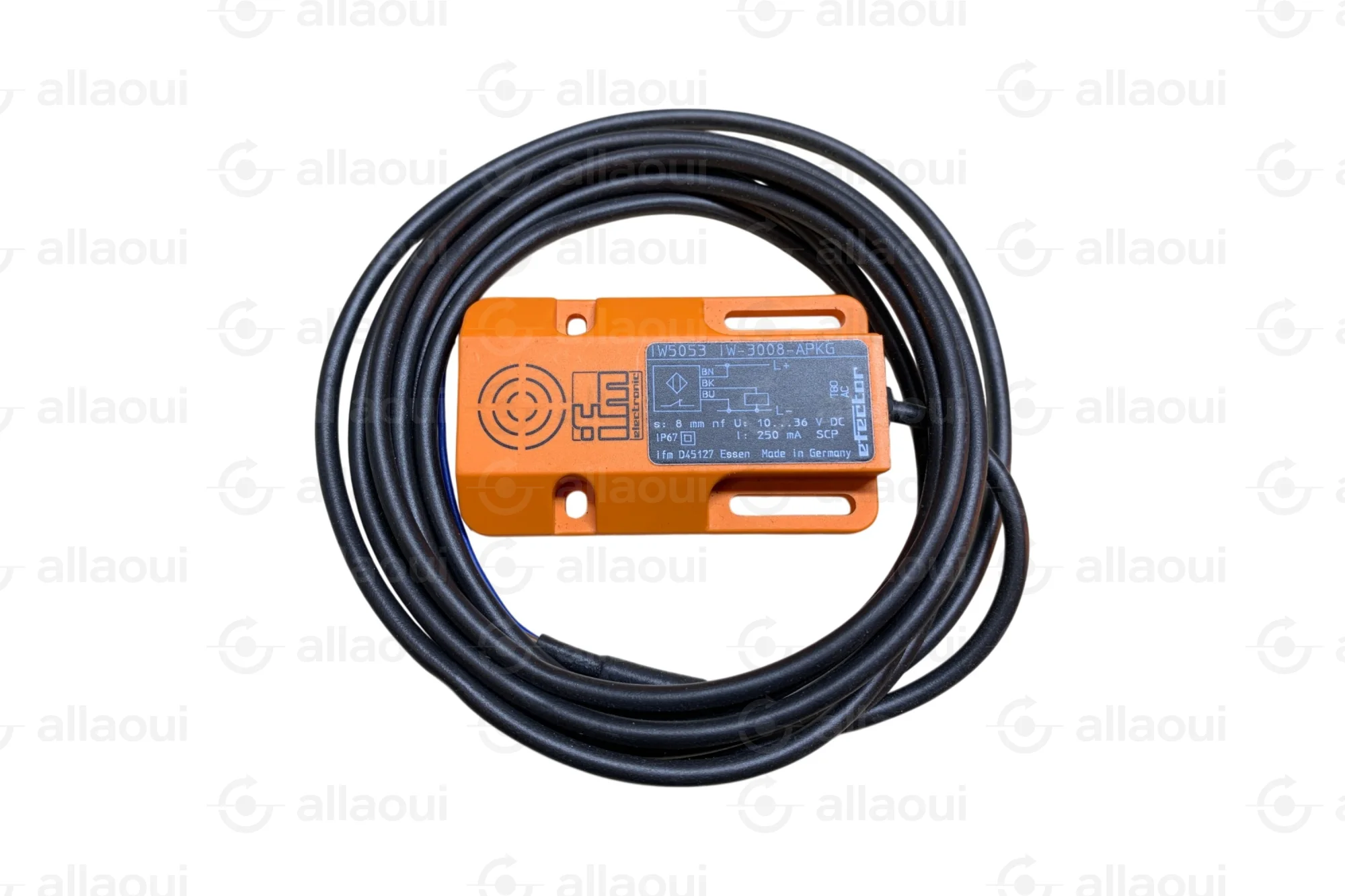 IFM Electronic Inductive Proximity Sensor Rectangular 8mm IP67 36V DC PNP IW5053 IFM Electronic Inductive Proximity Sensor Rectangular 8mm IP67 36V DC PNP IW5053