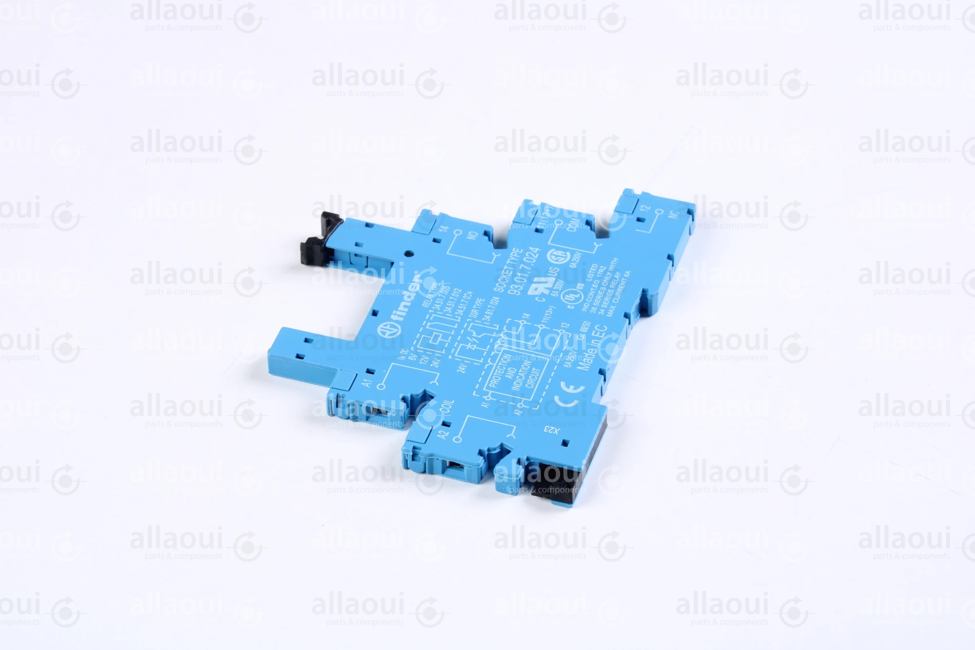 Finder Relay socket with retaining bracket 93.01.7.024 Finder Relay socket with retaining bracket 93.01.7.024