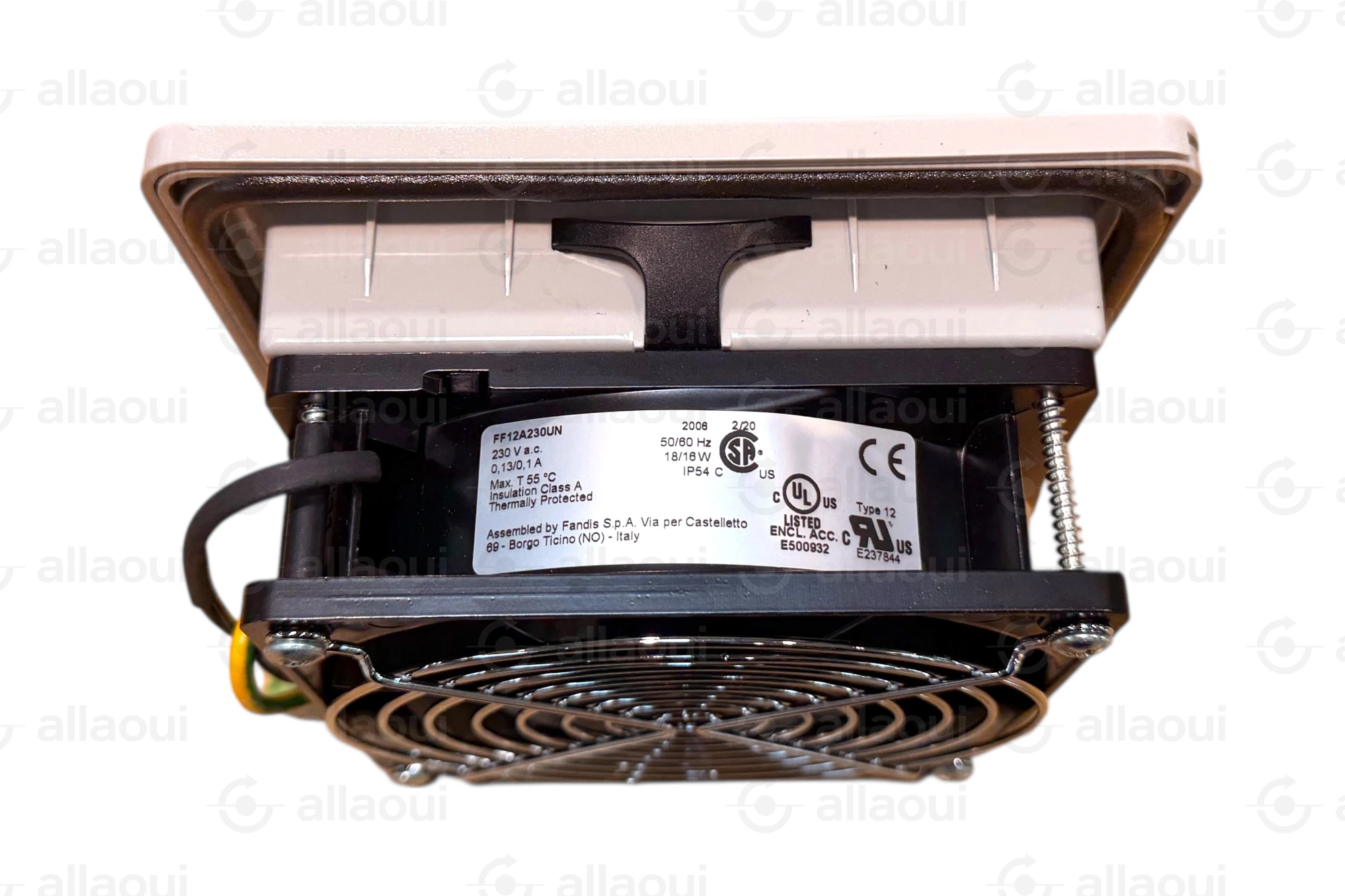 Fandis Filter Fan 230V AC 67m³/h RAL 7035 FF12A230UN Fandis Filter Fan 230V AC 67m³/h RAL 7035 FF12A230UN