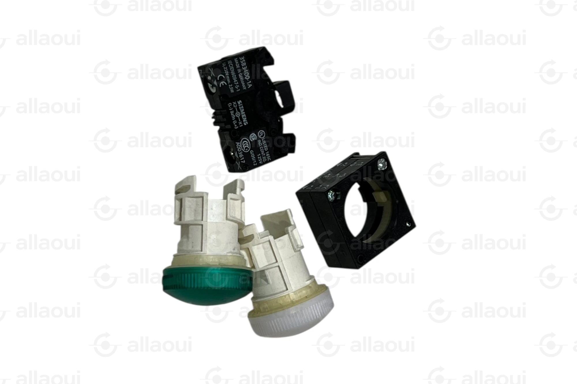 Siemens Signal Light Indicator Plastic White Smooth Lens 3SB3 204-6AA60 Siemens Signal Light Indicator Plastic White Smooth Lens 3SB3 204-6AA60