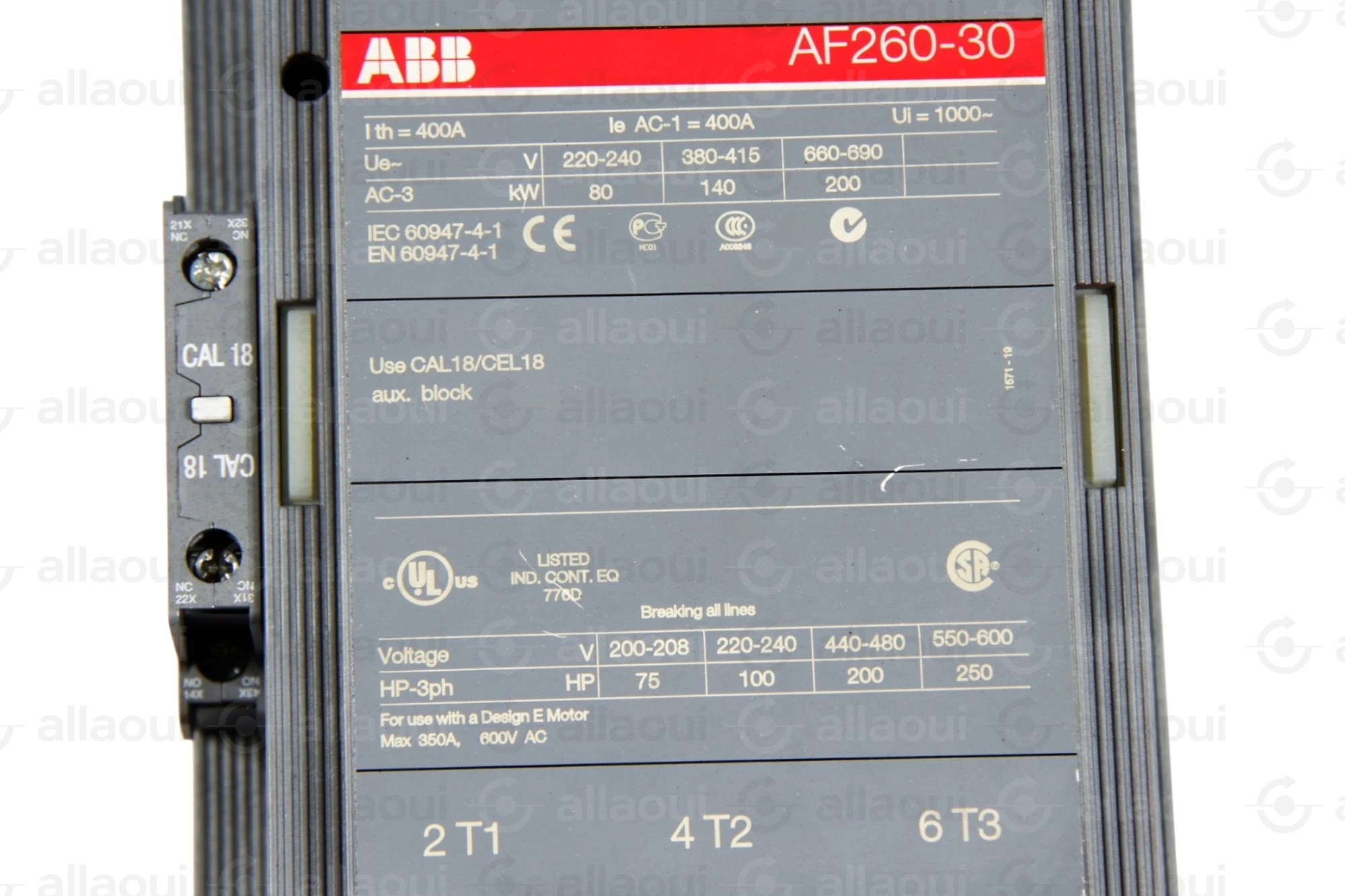 ABB Contactor AF260-30-22-72 AF260-30