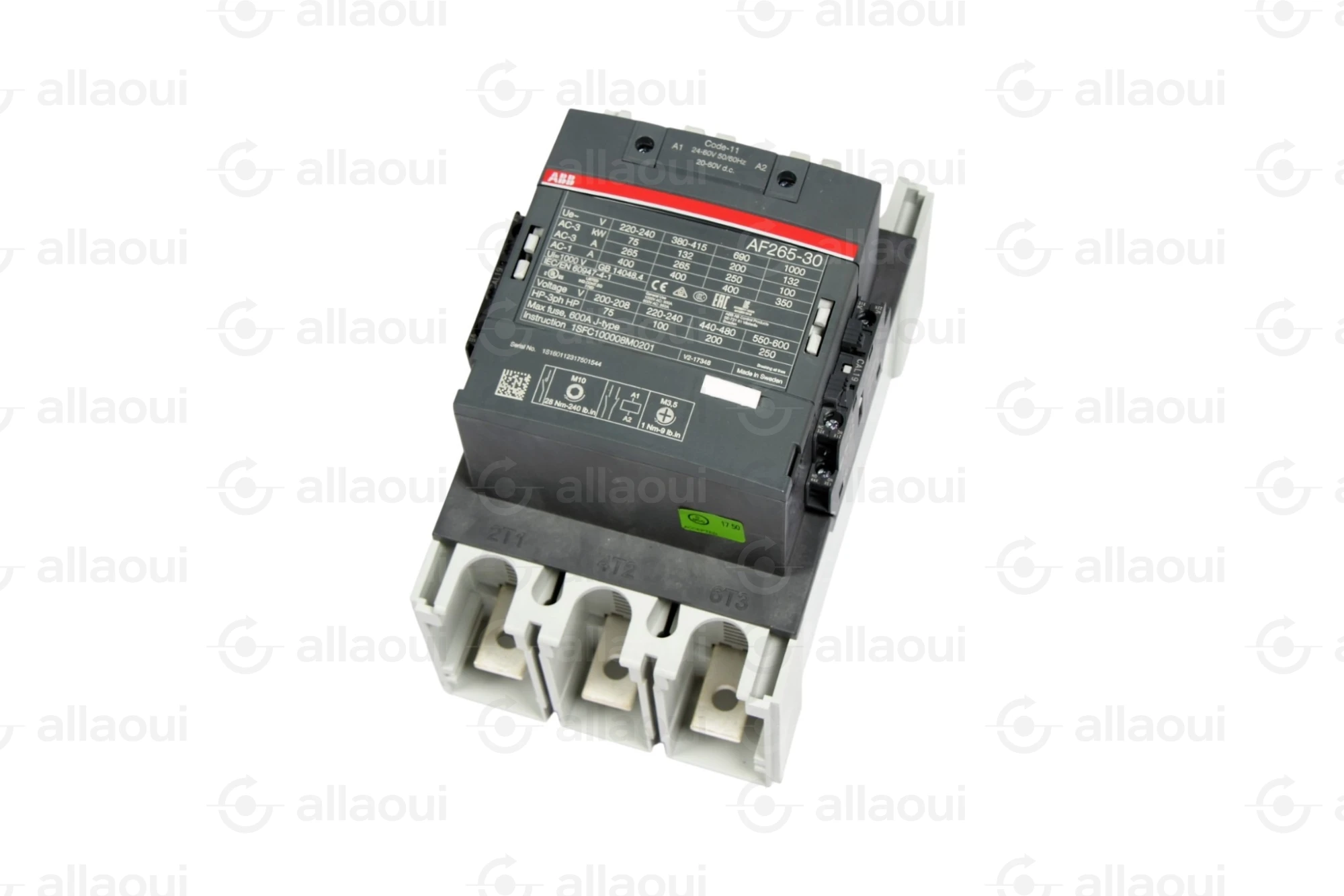 ABB Power Contactor AF265-30-22-11 ABB Power Contactor AF265-30-22-11