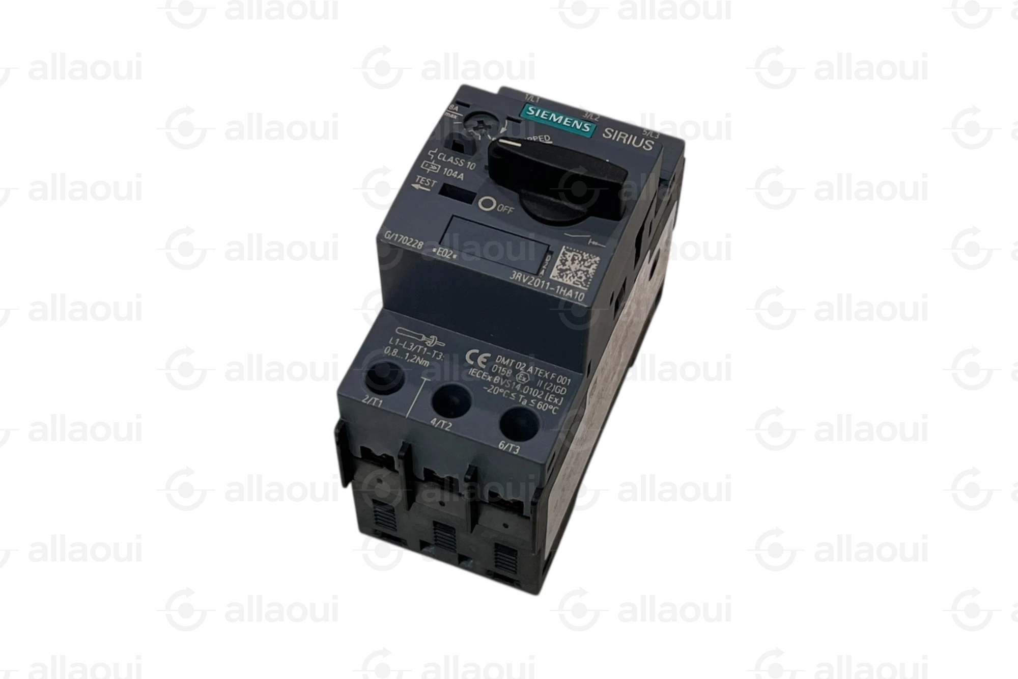 Siemens Motor Protection Circuit Breaker S00 5.5-8A 3RV2011-1HA10 Siemens Motor Protection Circuit Breaker S00 5.5-8A 3RV2011-1HA10