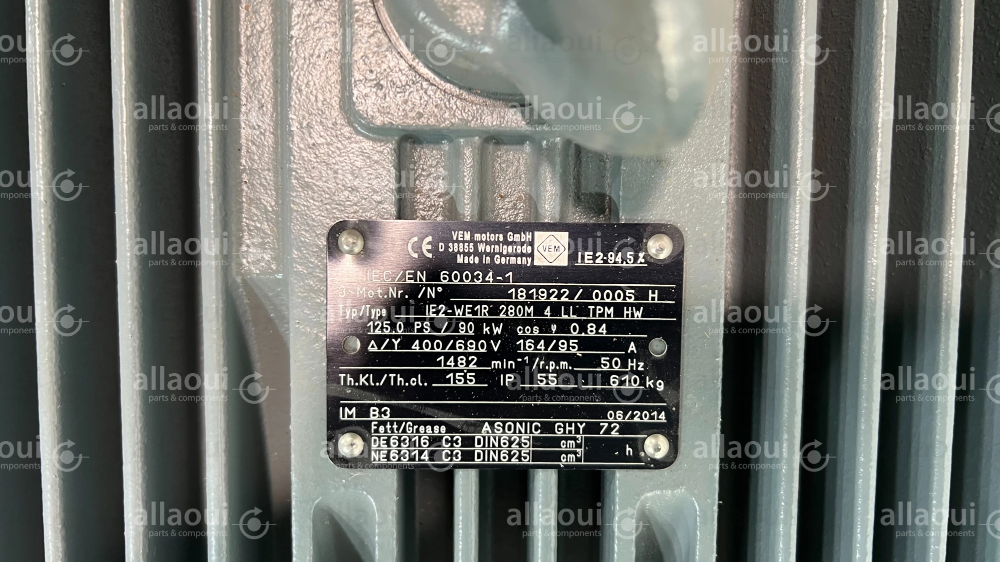 VEM Motor IE2-WE1R 280M 4 LL TPM HW VEM Motor IE2-WE1R 280M 4 LL TPM HW