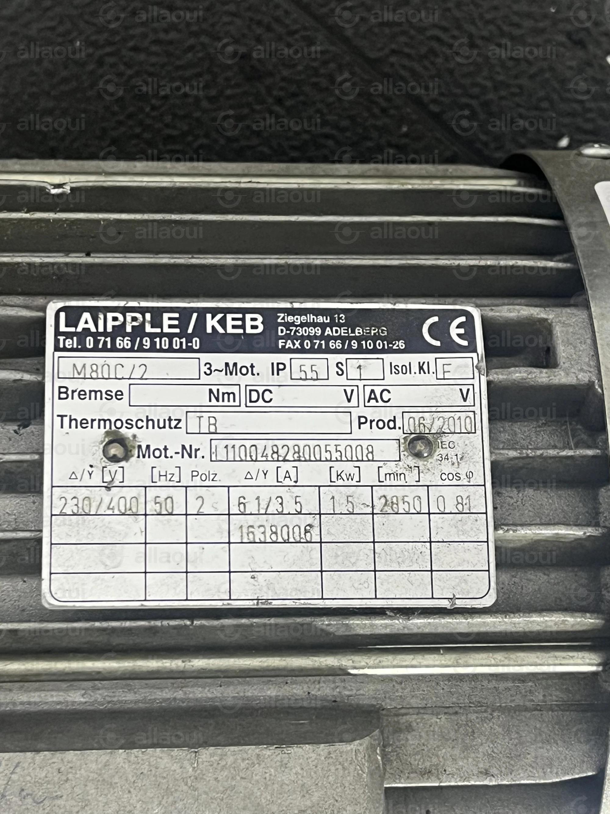 Laipple/ Keb Motor M80C/2 Laipple/ Keb Motor M80C/2