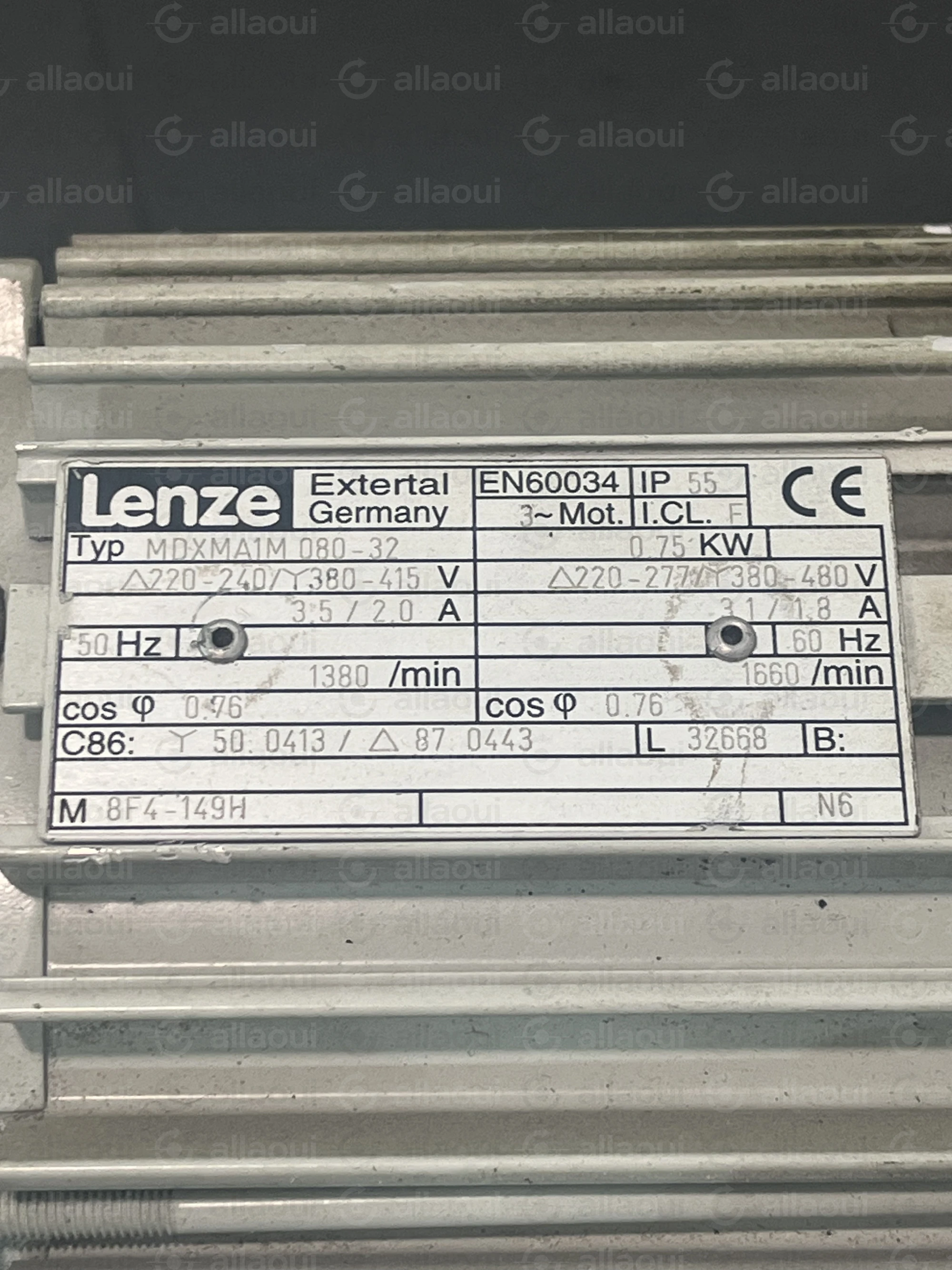 Lenze Motor MDXMA1M 080-32 Lenze Motor MDXMA1M 080-32