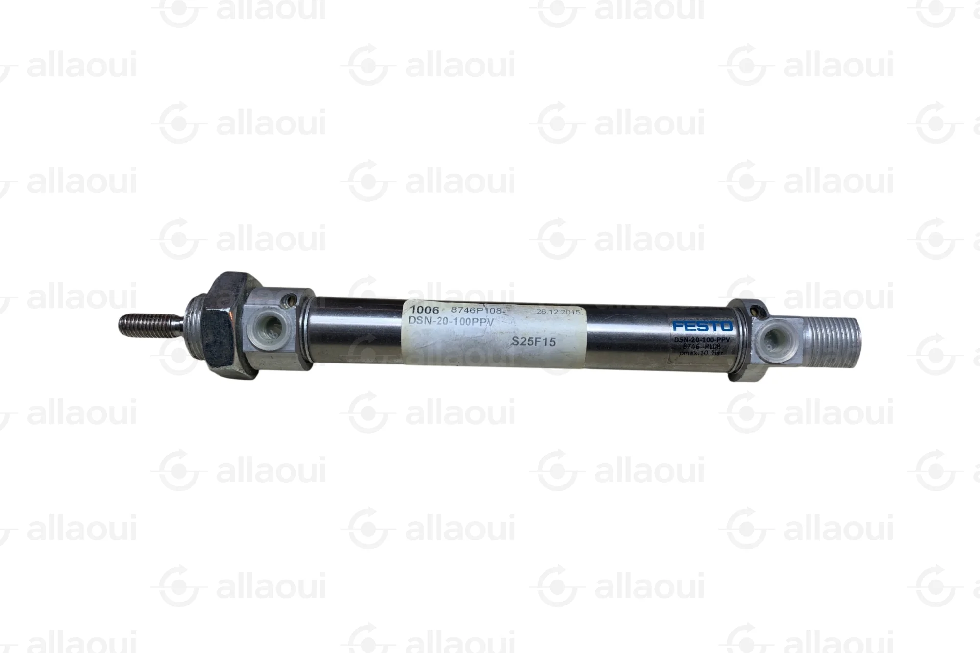 Festo Pneumatic Cylinder Double Acting 20mm Bore 100mm Stroke 193990-C