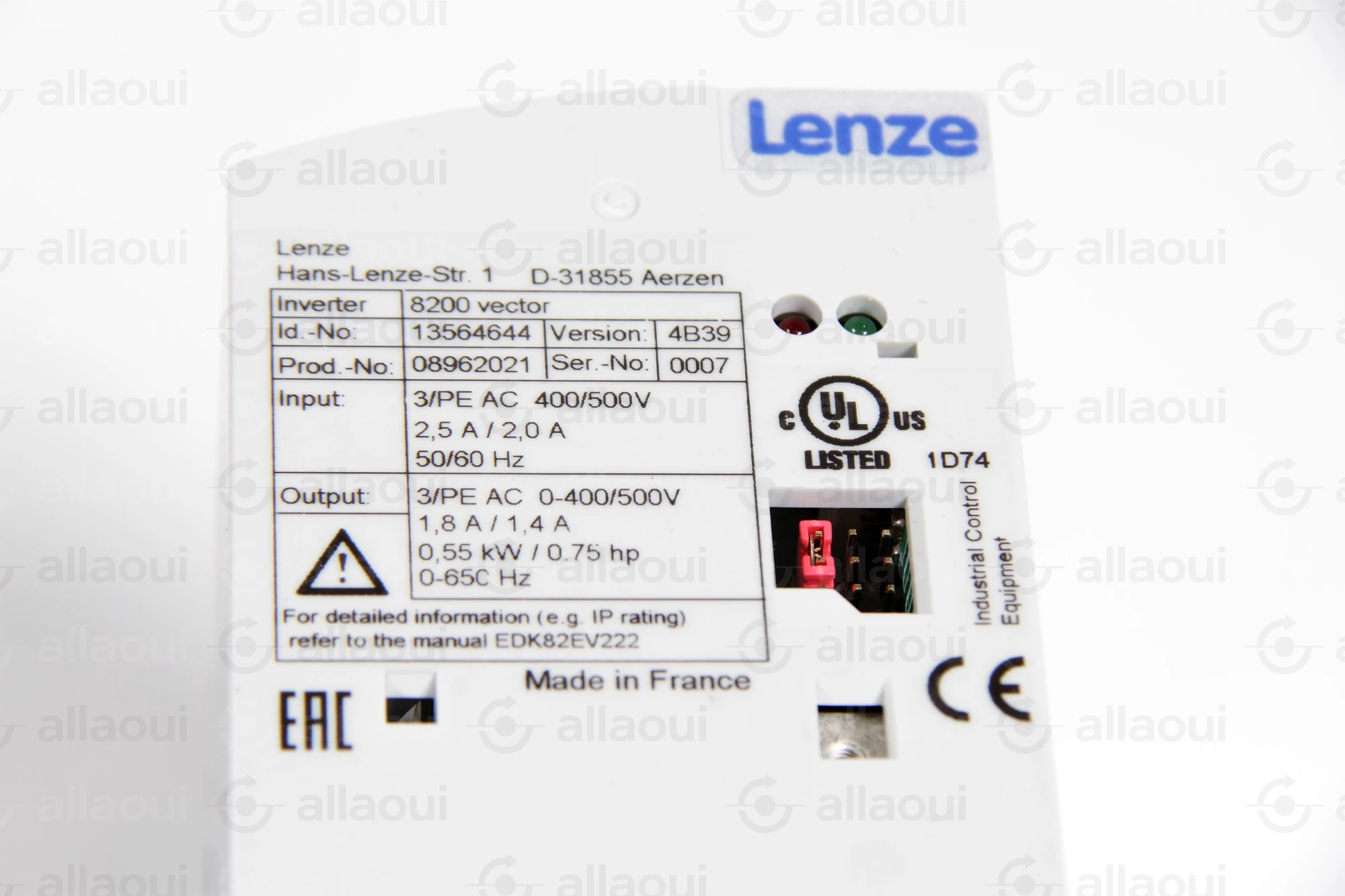 Lenze NO USE!!!Frequency Converter 8200 Vector E82EV551_4C