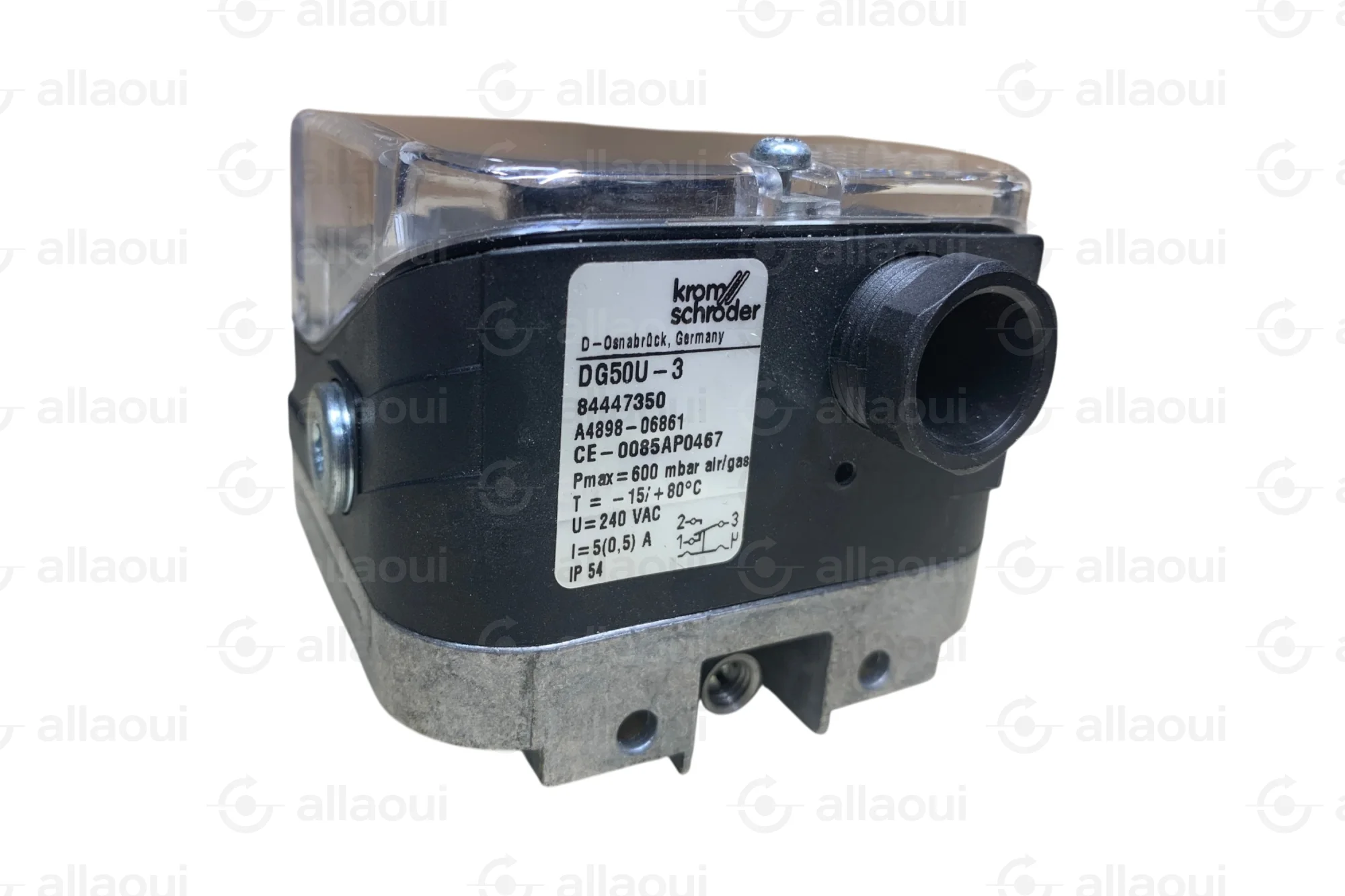Kromschröder Gas Pressure Switch DG6U-3 0.5-6.5 mbar 250 VAC 5A DG6U-3