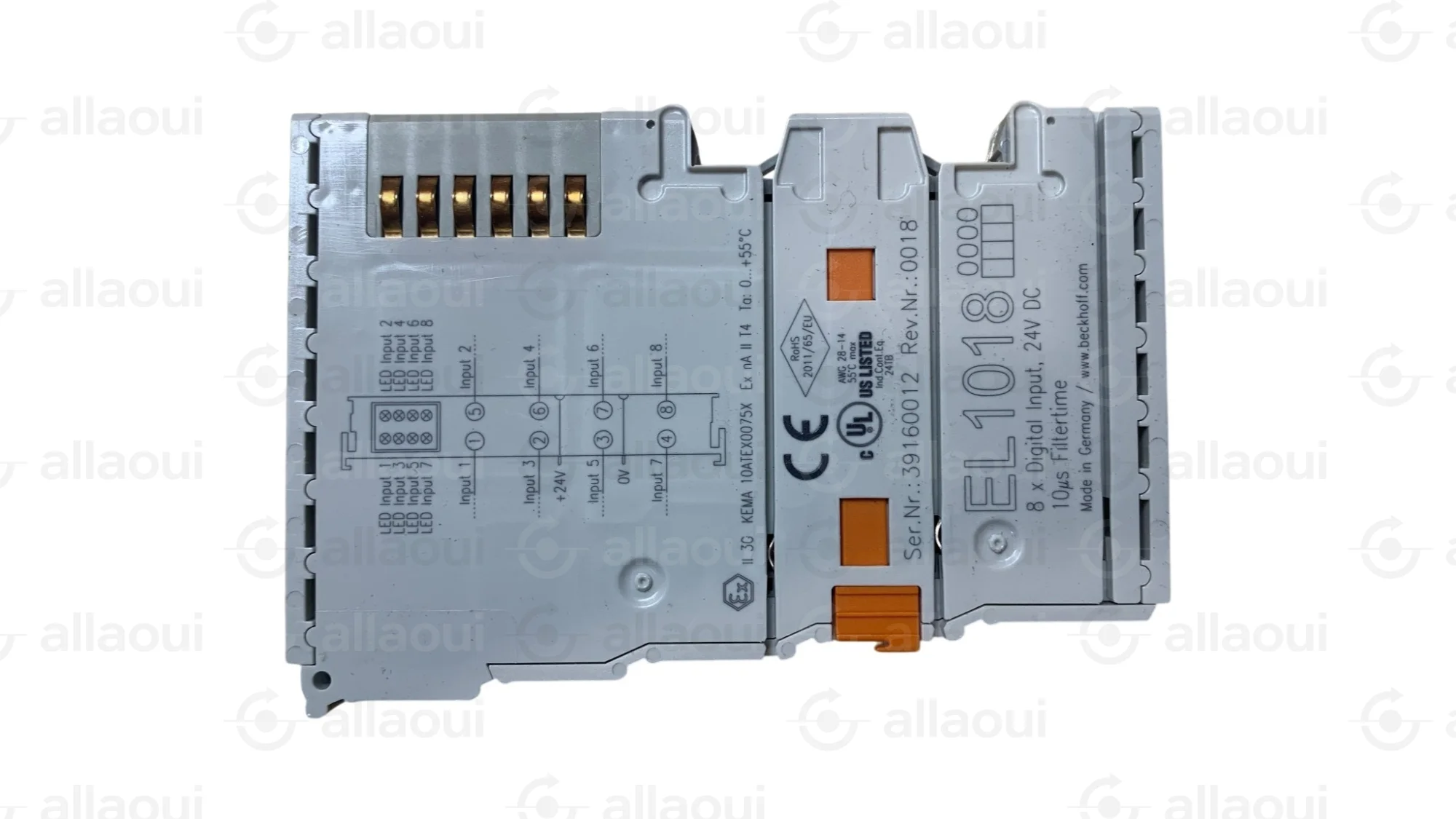 Beckhoff Beckhoff EL1018 Digital Input Terminal 8 Channel 24 VDC EL1018 Beckhoff Beckhoff EL1018 Digital Input Terminal 8 Channel 24 VDC EL1018
