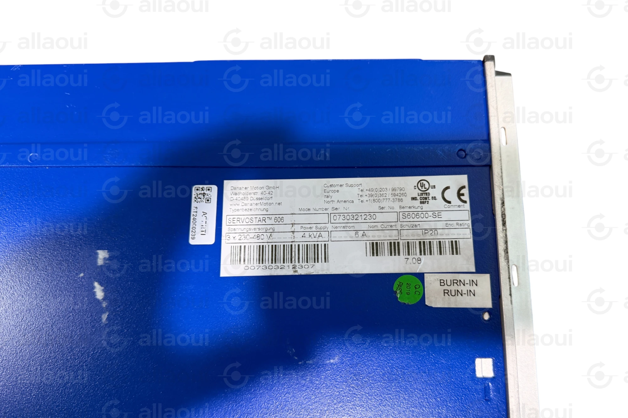 Kollmorgen Servo Drive SERVOSTAR 606 S60600-SE S60600-SE Kollmorgen Servo Drive SERVOSTAR 606 S60600-SE S60600-SE