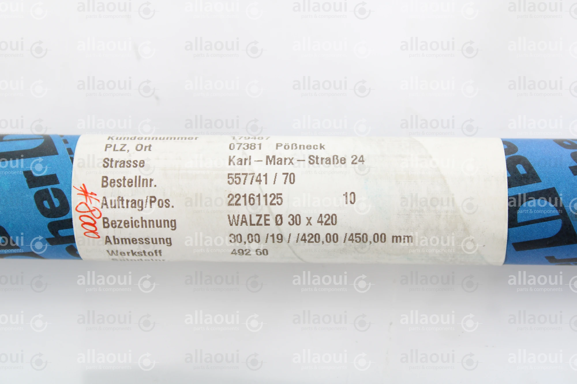 Böttcher Roller D 30 x 420 22161125 Böttcher Roller D 30 x 420 22161125