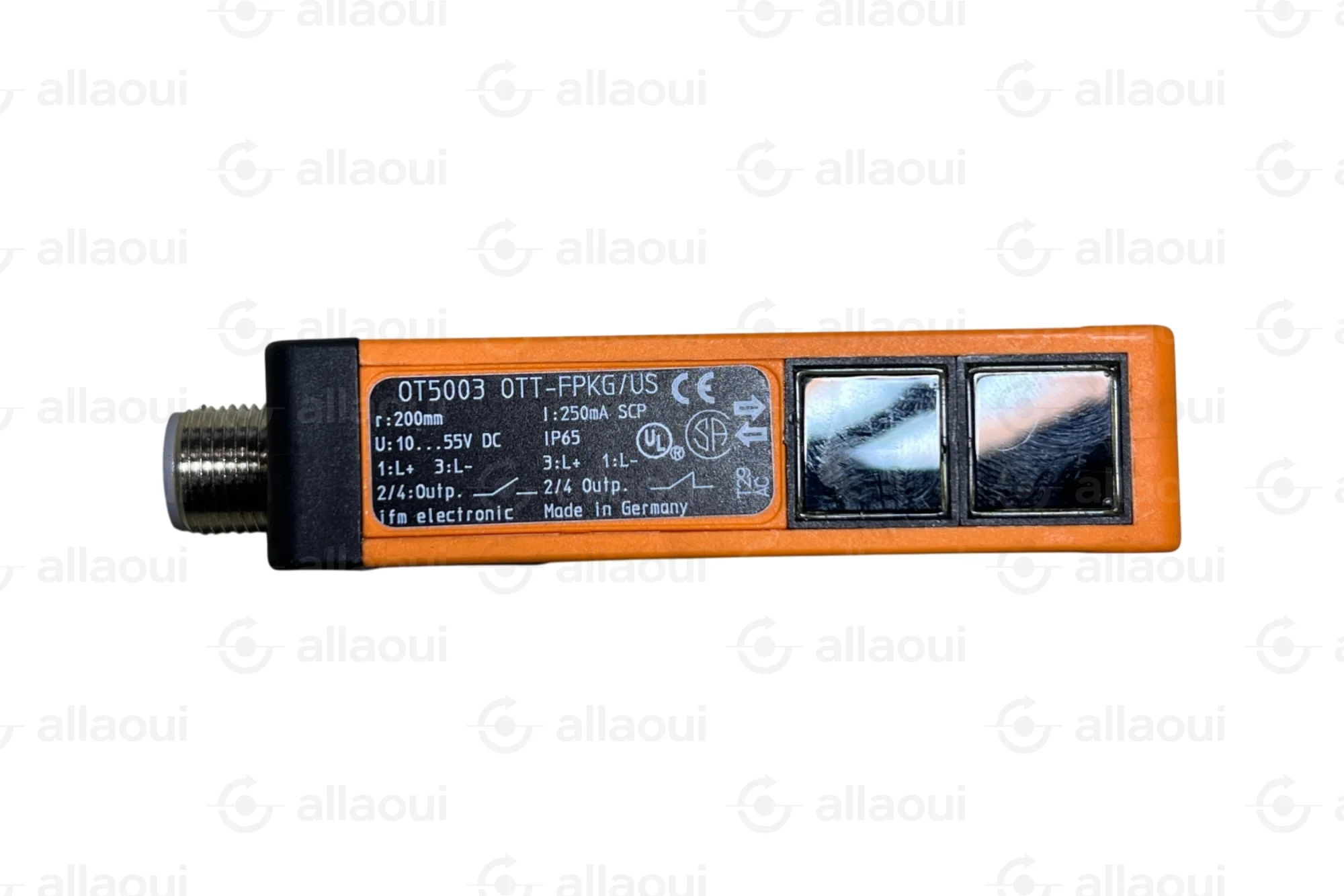 IFM Electronic Reflex Photoelectric Sensor Infrared Light Programmable PNP M12 OT5003
