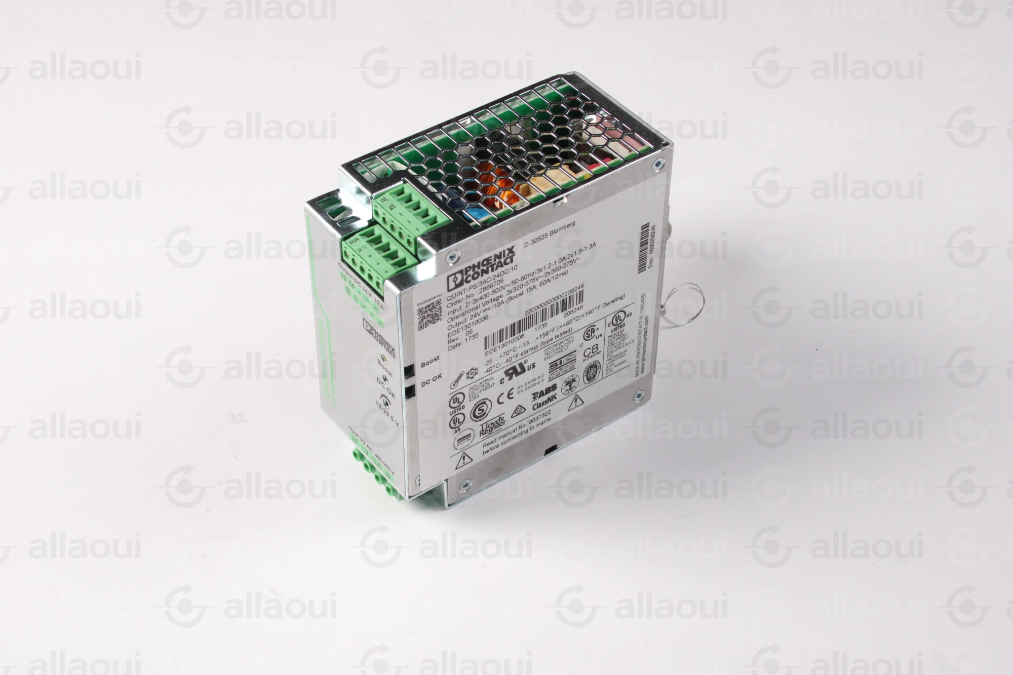 Phoenix Contact Power Supply QUINT-PS/3AC/24DC/10 Phoenix Contact Power Supply QUINT-PS/3AC/24DC/10