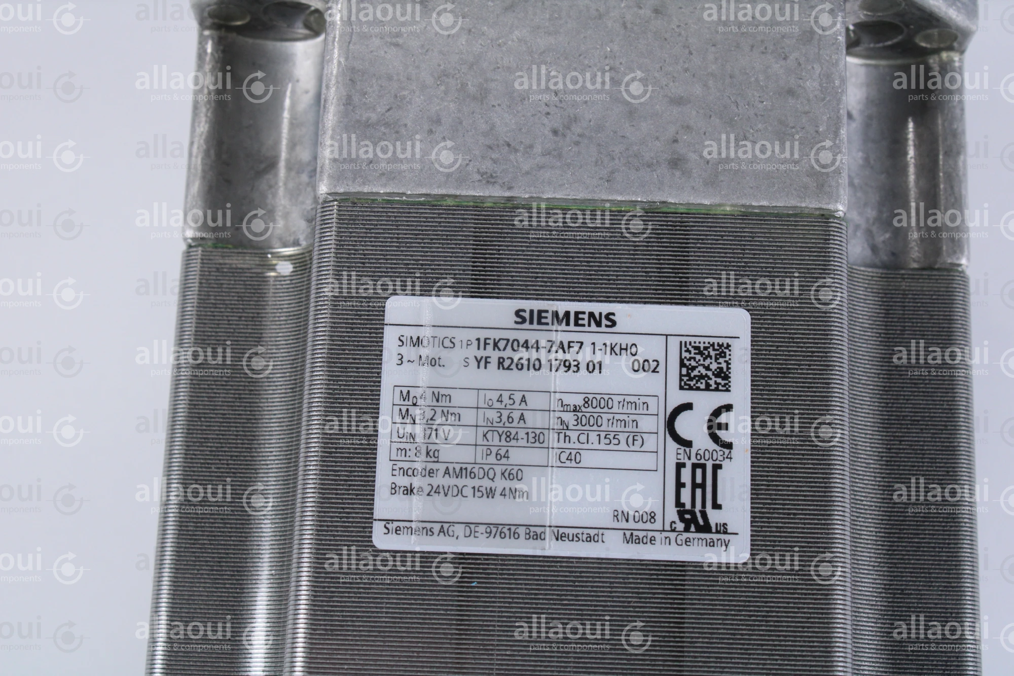 Siemens SIMOTICS S synchronous servo motor 1FK7 1FK7044-7AF71-1KH0 Siemens SIMOTICS S synchronous servo motor 1FK7 1FK7044-7AF71-1KH0