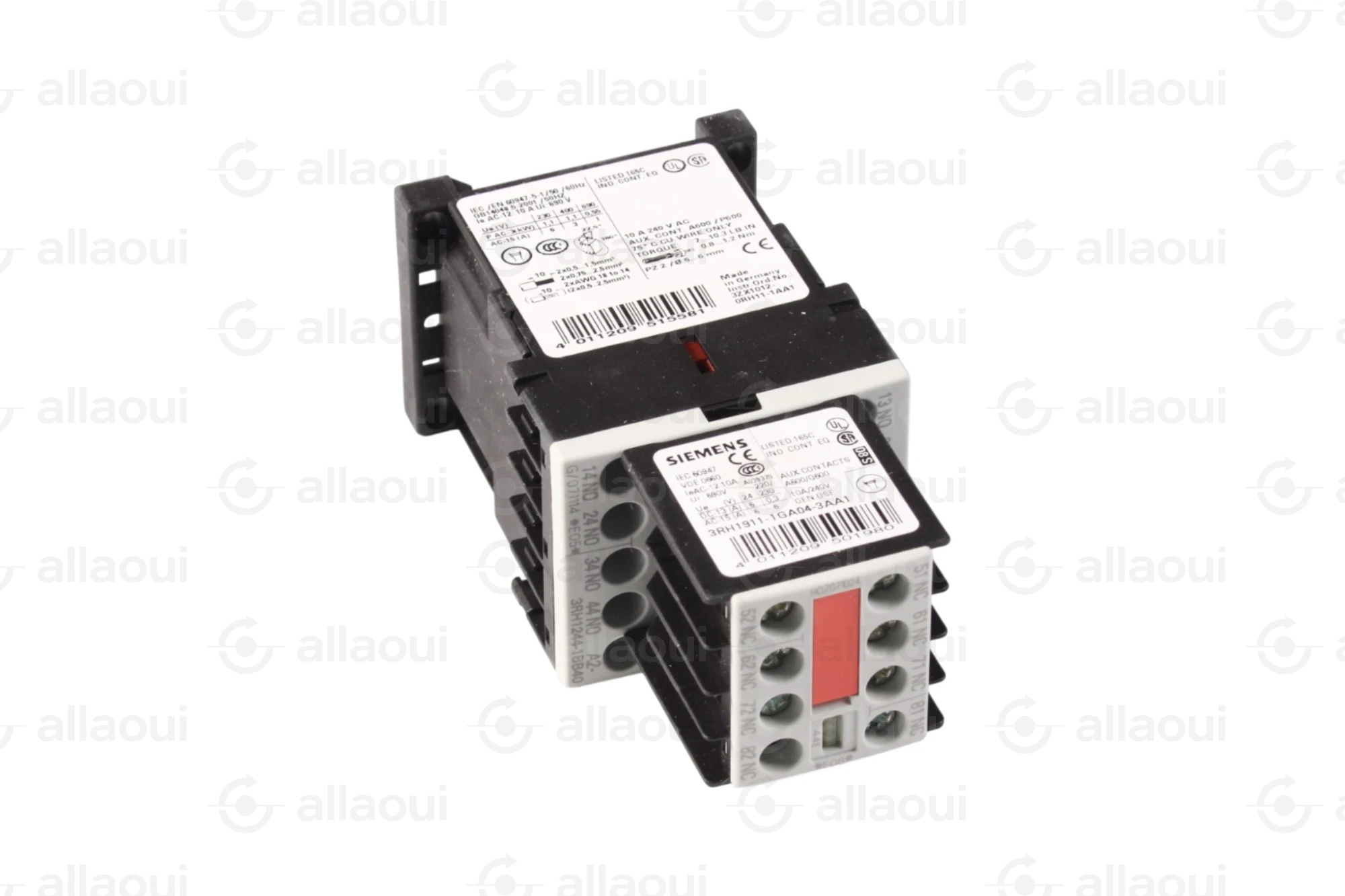 Siemens Auxiliary Contactor 3RH1244-1BB40 Siemens Auxiliary Contactor 3RH1244-1BB40