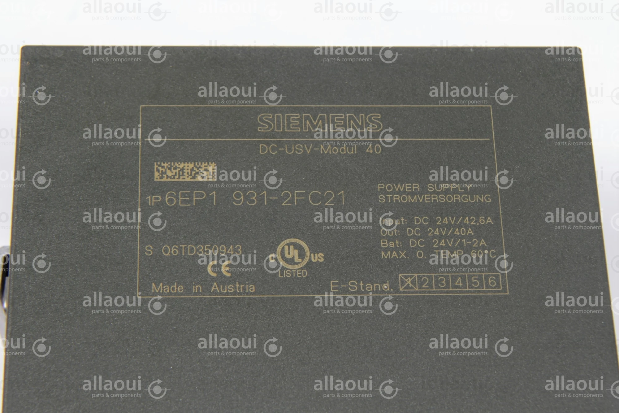 Siemens Power Supply 6EP1 931-2FC21 Siemens Power Supply 6EP1 931-2FC21