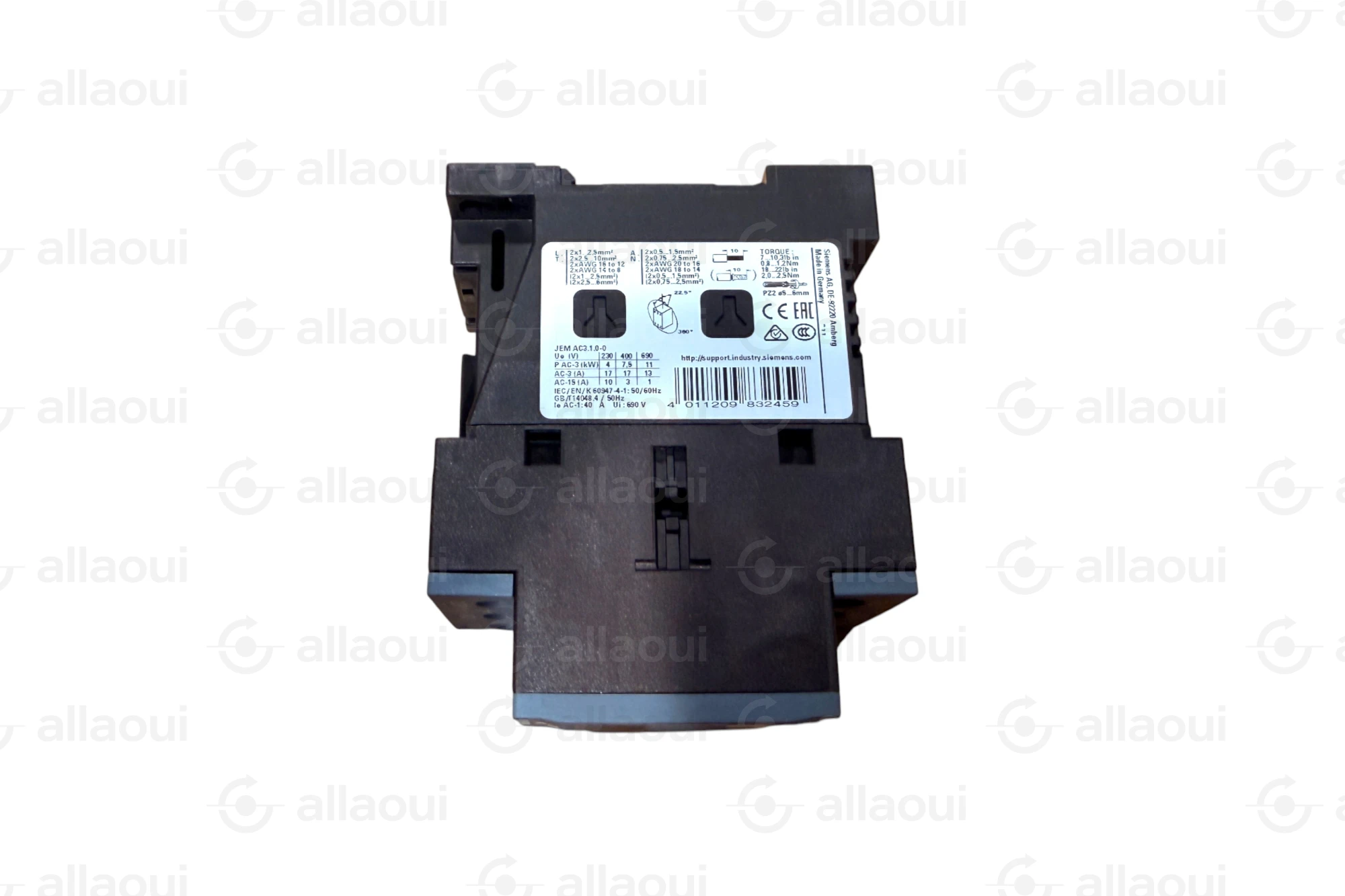 Siemens Contactor 24V DC 7.5kW 3 Pole 1NO 1NC 3RT2025-1BB40 Siemens Contactor 24V DC 7.5kW 3 Pole 1NO 1NC 3RT2025-1BB40