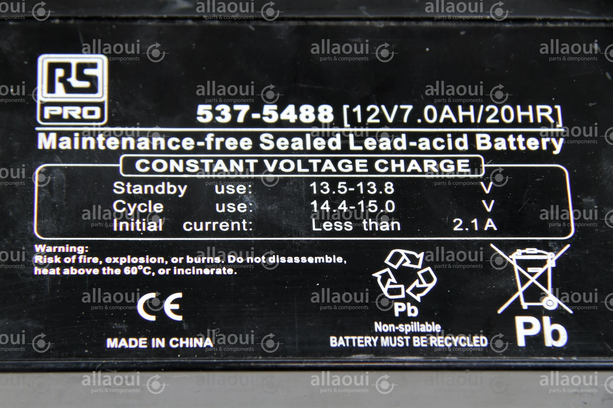 RS Pro Acid Battery RS Pro 537-5488 RS Pro Acid Battery RS Pro 537-5488