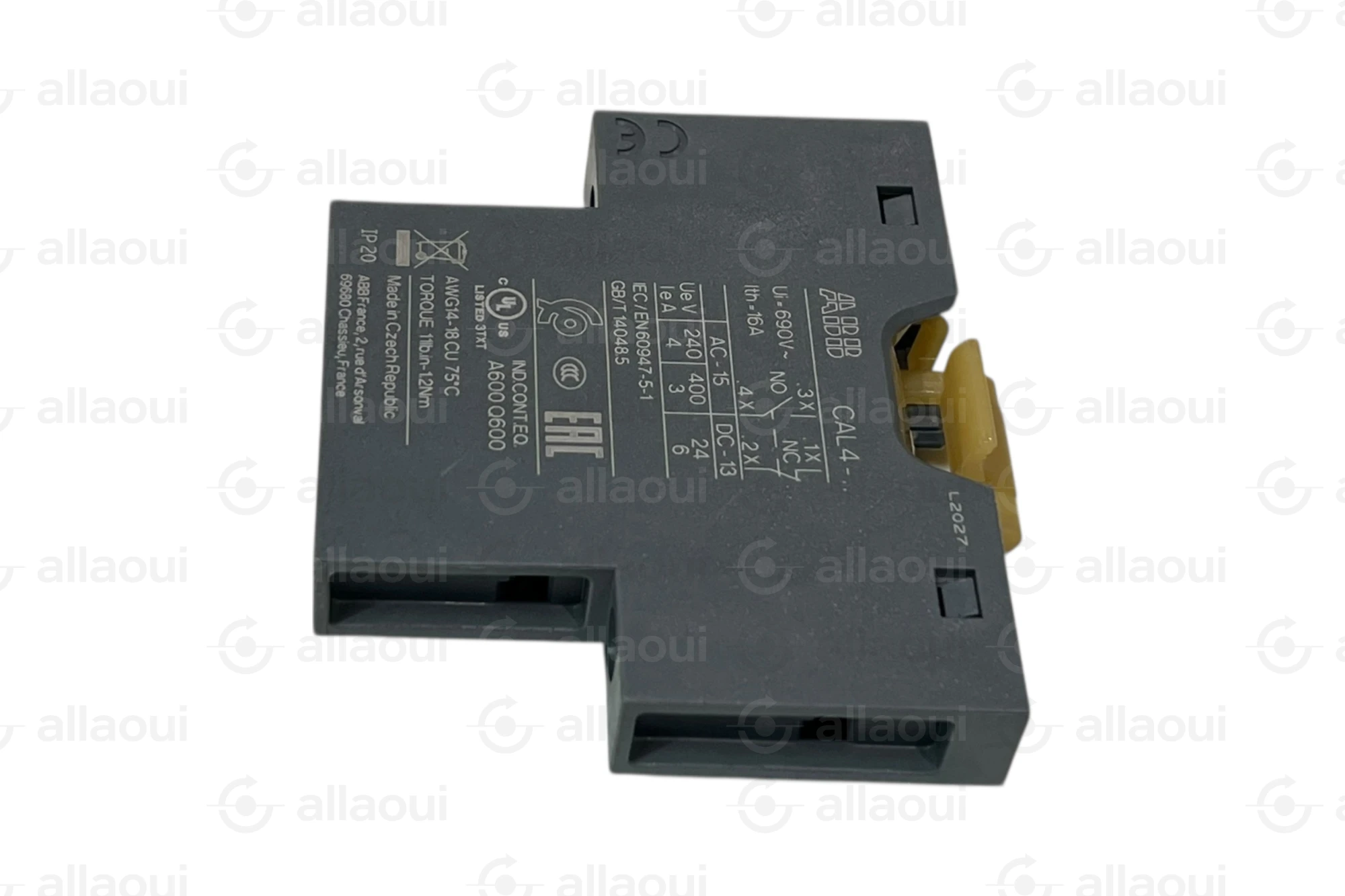 ABB Auxiliary Contact Block 1NO 1NC Side Mount CAL4-11