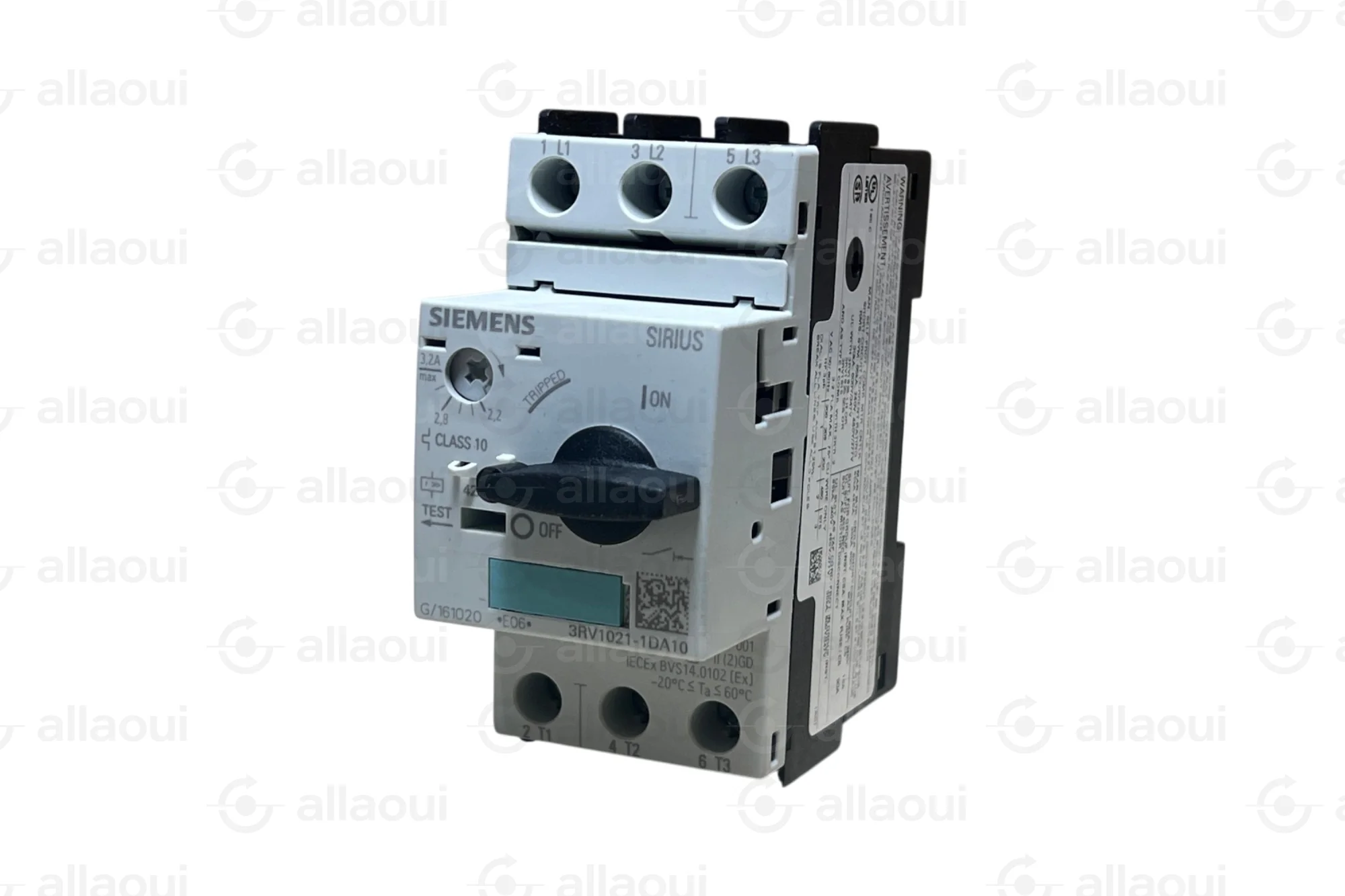 Siemens Motor Protection Switch 2.2-3.2A 3RV1021-1DA10 Siemens Motor Protection Switch 2.2-3.2A 3RV1021-1DA10