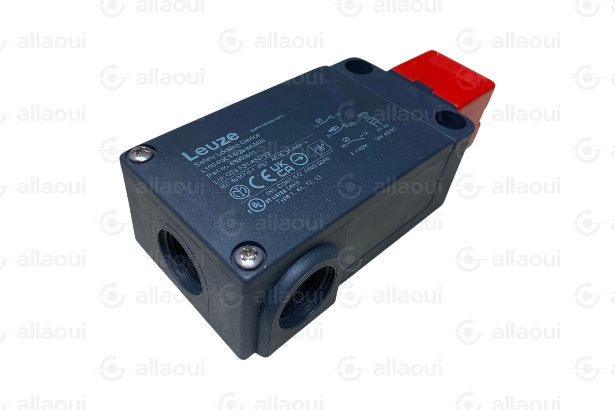 Leuze Electronic Safety Locking Device L100 Series L100-P3C3-M20-MLM24 Leuze Electronic Safety Locking Device L100 Series L100-P3C3-M20-MLM24